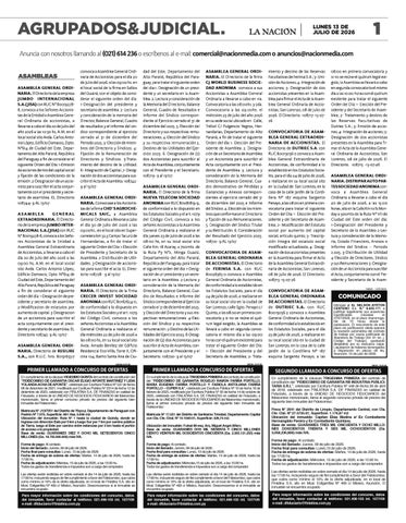 SUPLEMENTO - AGRUPADOS - EDICIÓN 11.309