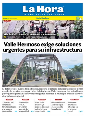 Santo Domingo: 13 de Julio, 2026