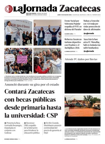 La Jornada Zacatecas 13 de Julio de 2026