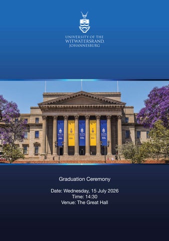 Graduations - 15 July 2026 - 14:30