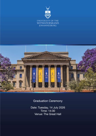 Graduations - 14 July 2026 - 14:30