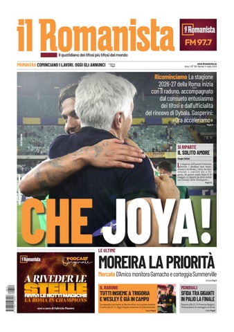 Il Romanista del 14 luglio 2026