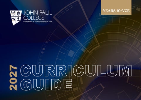 2027 Curriculum Handbook - Years 10-12