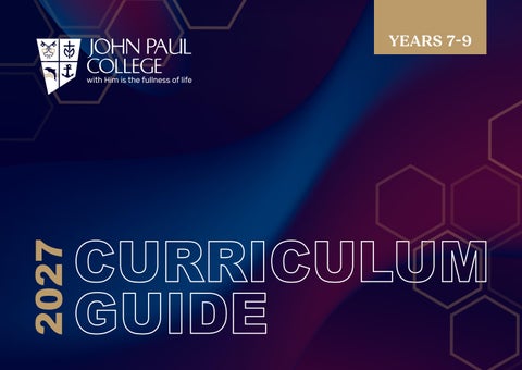 2027 Curriculum Handbook - Years 7-9