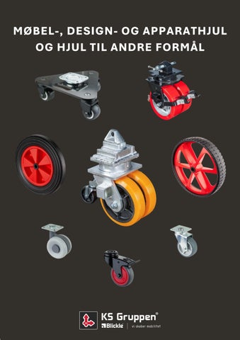 Katalog over hjul, transportmateriel og ergonomiske løsninger
