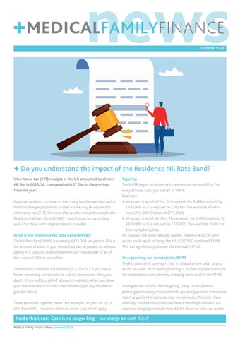 Medical Family Finance Client Newsletter - Summer 2026