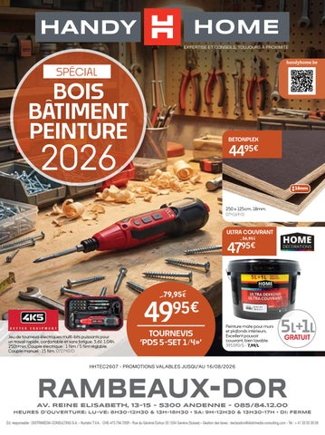Folder HandyHome spécial bois bâtiment peinture Rambeaux-Dor 2026