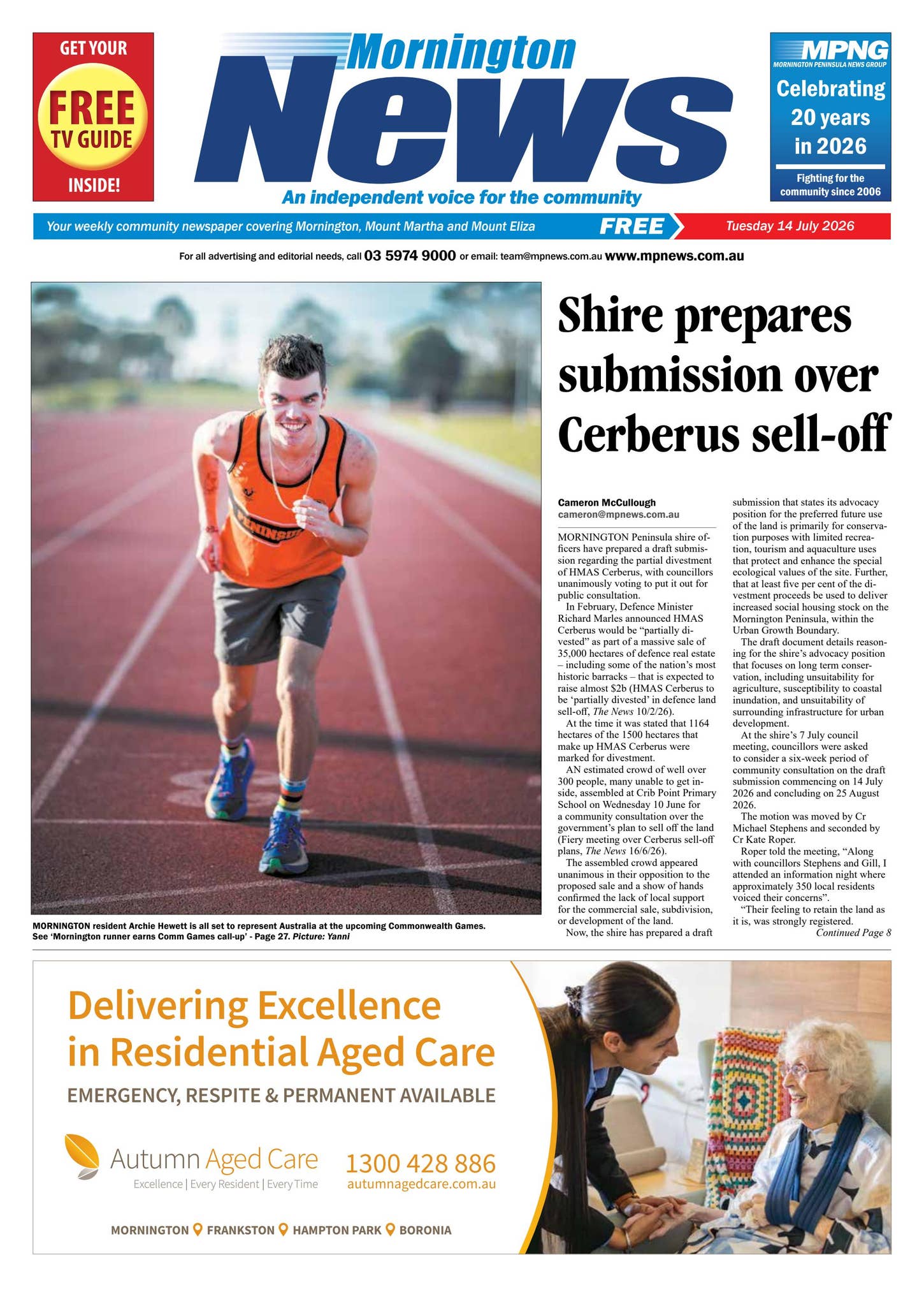 Mornington News 14th July 2026 by Mornington Peninsula News Group - Issuu