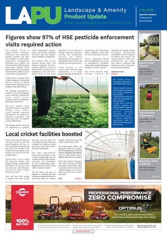 Landscape & Amenity Landscape & Amenity Product Update July 2026