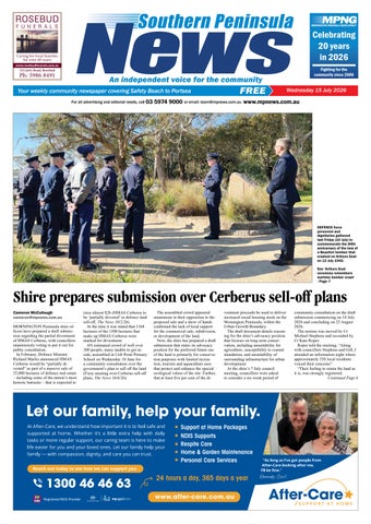 Southern Peninsula News 15th July 2026