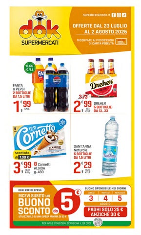 Offerte dal 23 Luglio al 2 Agosto 2026 dok calabria