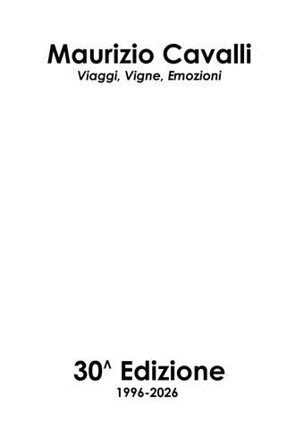 CATALOGO MAURIZIO CAVALLI DISTRIBUZIONE 2026