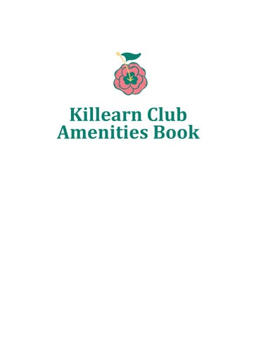 Killearn Club Amenities Book