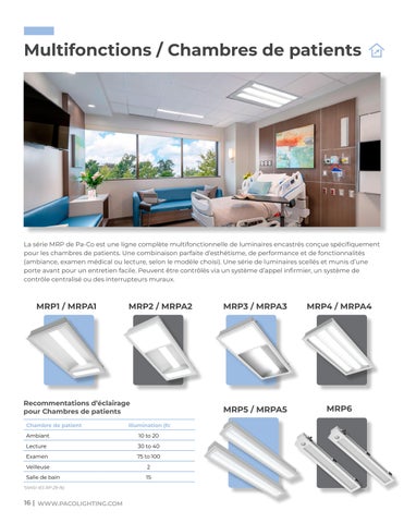 Pa-Co Lighting 灯饰目录 · 指南 德文 spécification médicale-2026 第 16 页