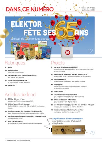 Elektor juillet/août 2026 (extrait) 第 4 页