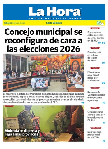 Santo Domingo: 15 de Julio, 2026