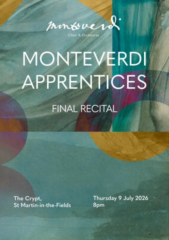 ISSU Apprentice Final Recital Programme 2026