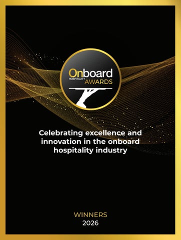 Onboard Hospitality Awards Winners 2026