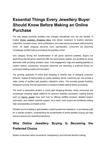 Essential Things Every Jewellery Buyer Should Know Before Making an Online Purchase