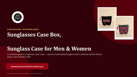 Sunglasses Case Box & Sunglass Cover for Men & Women | DDQ