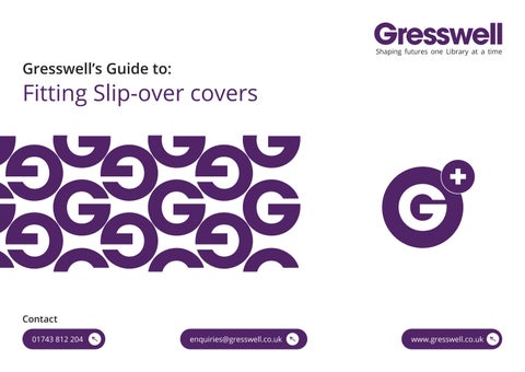 Gresswell Slip Over Book Covers Fitting Guide