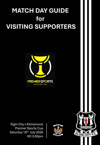 Match Day Guide v Kilmarnock - Saturday 18th July 2026