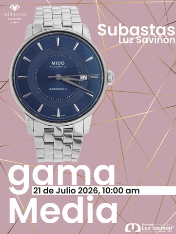 Subasta 21 de Julio 2026, GAMA MEDIA