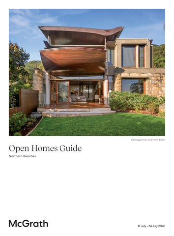 McGrath Open Home Guide: Northern Beaches **