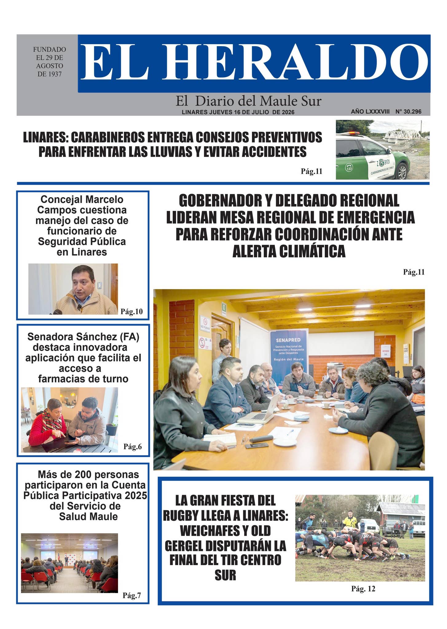 Jueves 16 de julio 2026