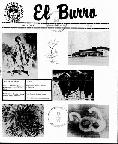 El Burro - May 1974 - Volume 35 Number 4
