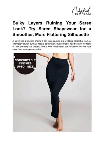 Bulky Layers Ruining Your Saree Look? Try Saree Shapewear for a Smoother, More Flattering Silhouette