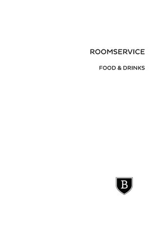 Roomservice menu Hotel Schweizerhof Bern & Spa