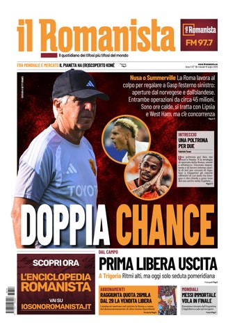 Il Romanista del 16 luglio 2026