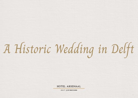 Trouwbrochure -   2026 Wedding Brochure HAD - ENG