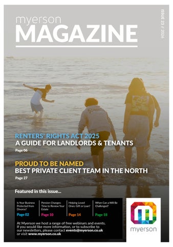 Myerson Private Client Magazine: Summer 2026
