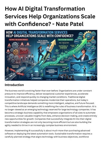 How AI Digital Transformation Services Help Organizations Scale with Confidence? - Nate Patel