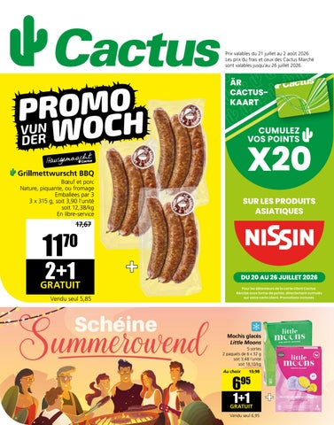 Dépliant Cactus du 20.07.2026