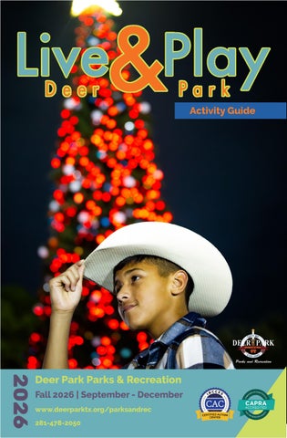 2026 Fall Live & Play Brochure