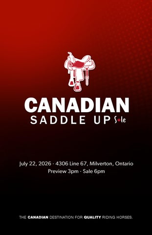 2026 Canadian Saddle Up Sale