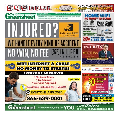 The 7-16-2026 Edition of The Greensheet Dallas