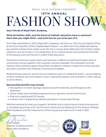 26 Fashion Show Sponsorship