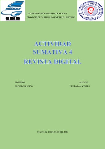 SUMATIVA 4 REVISTA DIGITAL PROF ALFREDO BLANCO