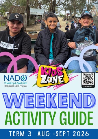 KidsZone Weekend Activity Booklet Term 3 2026