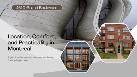 4610 Grand Boulevard — Homes in NDG, Montreal