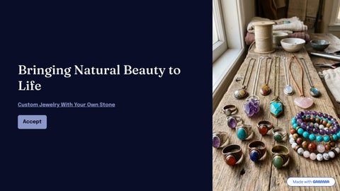 Custom Jewelry With Your Own Stone