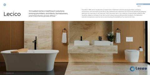 SA Decor & Design 家具目录 · - 28th 版 - Bathrooms 第 11 页