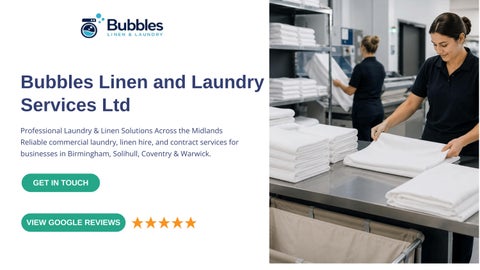 Bubbles Launderette | Professional Laundry & Dry Cleaning Services in Solihull