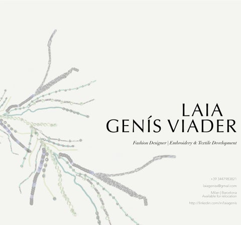 LAIA GENIS VIADER PORTFOLIO