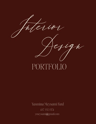 Yasmina Meysami Portfolio