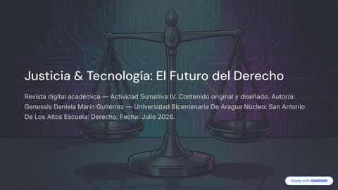 Justicia y Tecnologia: El Futuro del Derecho